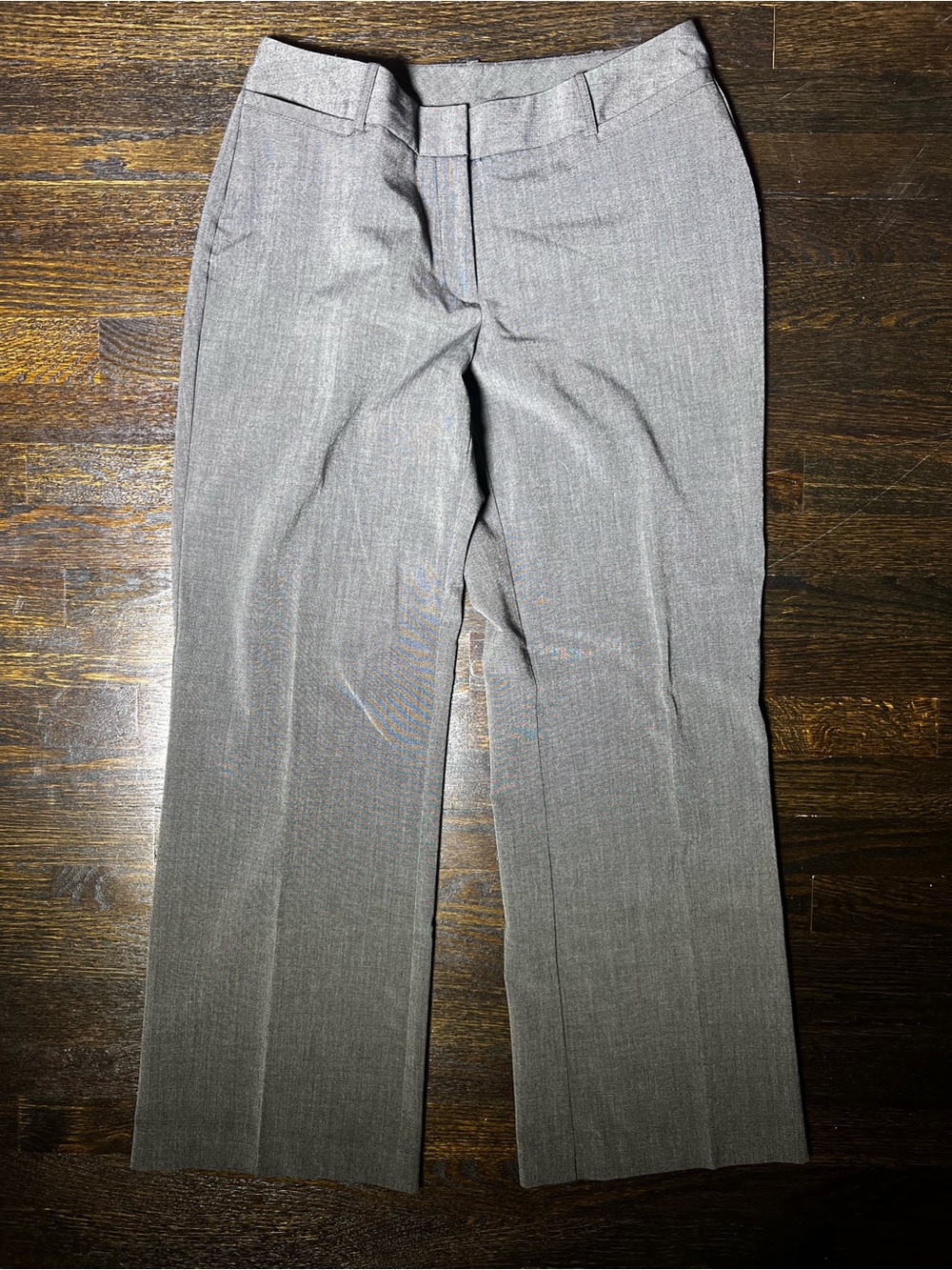 Worthington Gray Curvy Fit Dress Trouser Pants Straight Leg Size 12